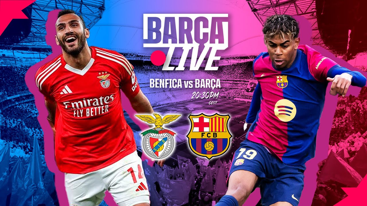 🔴 BARÇA LIVE | BENFICA vs FC BARCELONA | CHAMPIONS LEAGUE 24/25 ROUND OF 16 ⚽