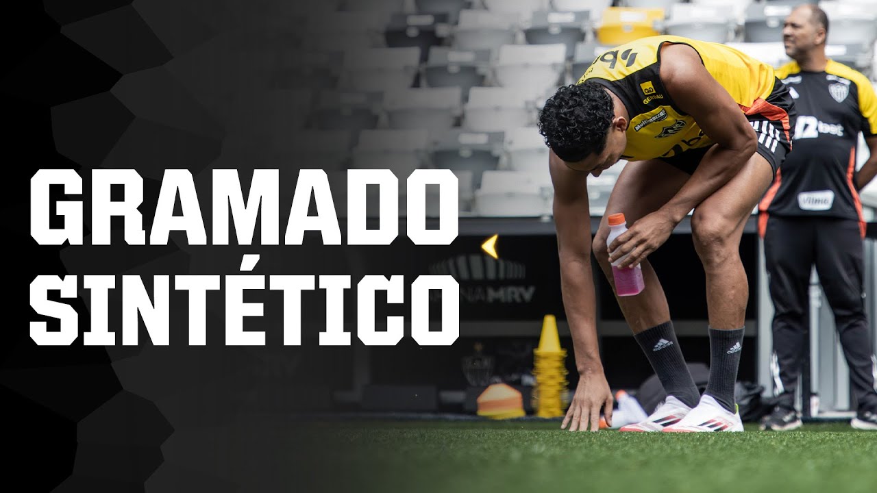 NOVO GRAMADO DA ARENA MRV: GALO TREINA PELA PRIMEIRA VEZ