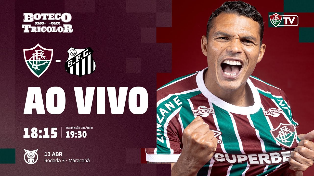 AO VIVO - FLUMINENSE X SANTOS | CAMPEONATO BRASILEIRO 2025 | 3ª RODADA