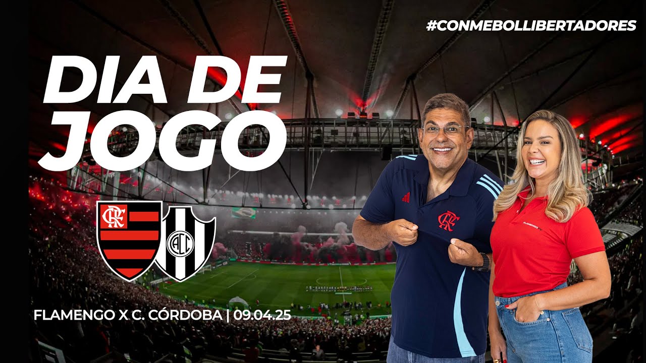 🔴 AO VIVO: FLAMENGO X CENTRAL CÓRDOBA | PRÉ-JOGO + NARRAÇÃO | CONMEBOL LIBERTADORES (09/04/25)
