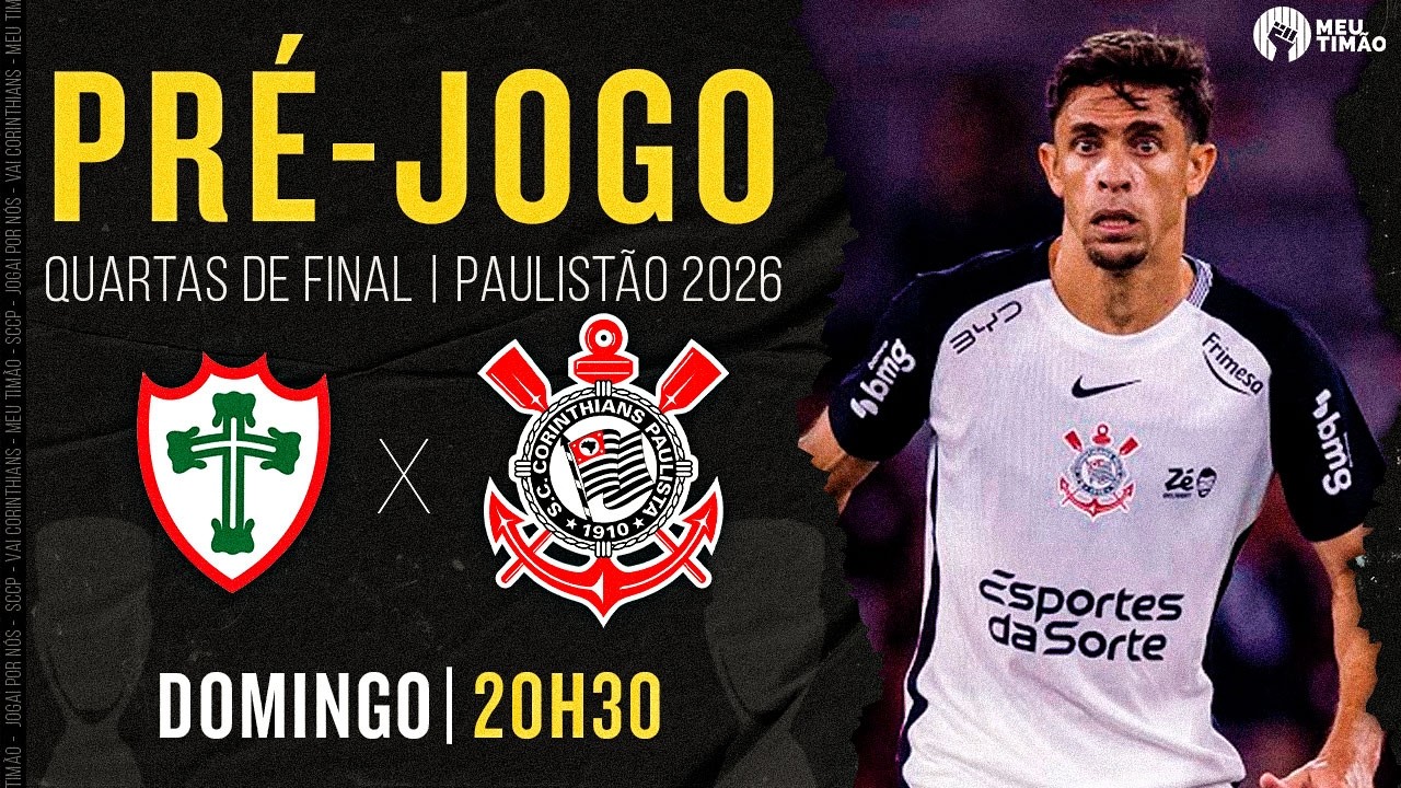 PRÉ-JOGO 🔴 PORTUGUESA X CORINTHIANS | AO VIVO E IMAGENS DO CANINDÉ | QUARTAS DE FINAL PAULISTÃO 2026