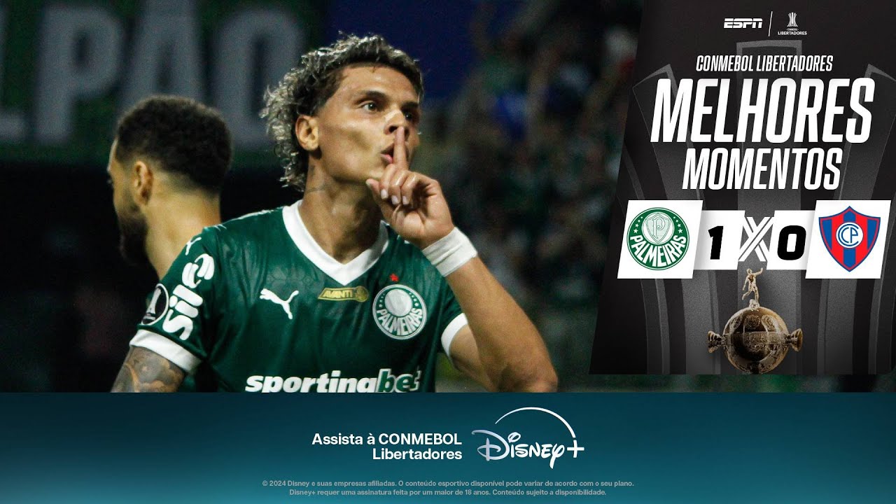 Em jogo com POLÊMICA de RICHARD RÍOS, PALMEIRAS vence o CERRO PORTEÑO e segue 100% na LIBERTADORES