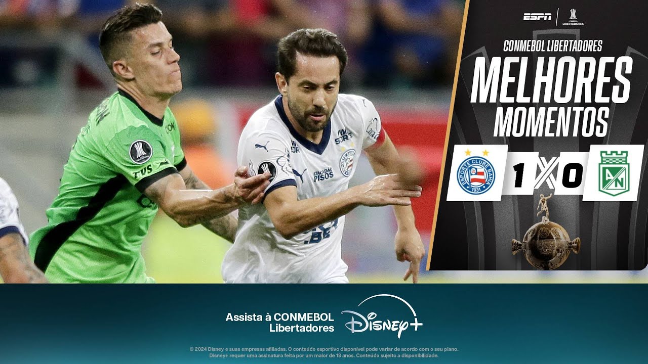 Com GOLAÇO de WILLIAN JOSÉ, BAHIA bate ATLÉTICO NACIONAL na LIBERTADORES | MELHORES MOMENTOS