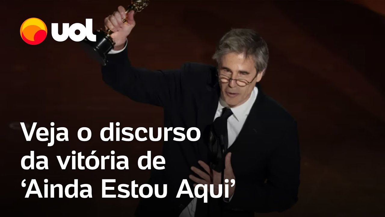 Oscar: 'Ainda Estou Aqui' leva prêmio de melhor filme internacional; veja discurso de Walter Salles