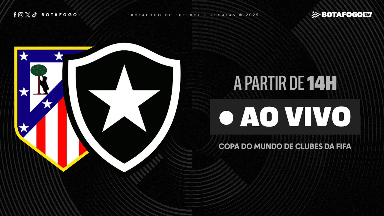 AO VIVO | Atlético de Madrid x Botafogo | Copa do Mundo de Clubes da FIFA