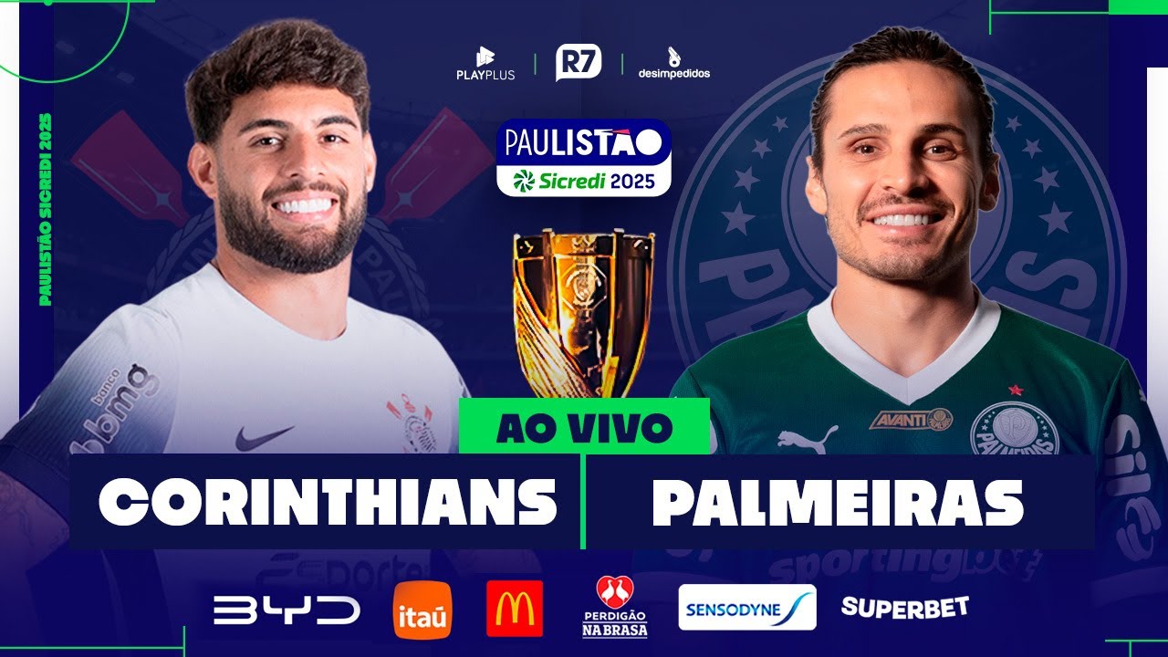Corinthians X Palmeiras | Paulistão 2025 na RECORD