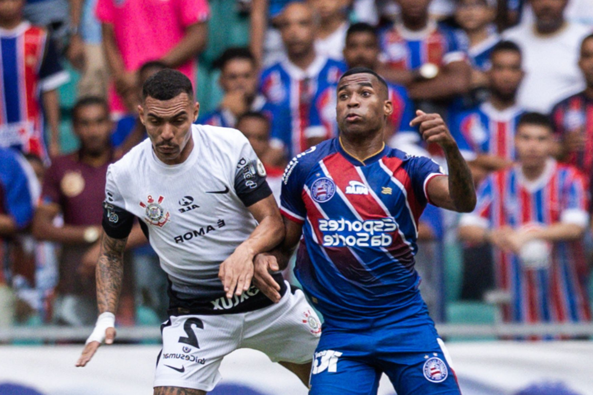 Veja onde vai passar o jogo do Bahia x Corinthians ao vivo hoje pelo Brasileirão 2025