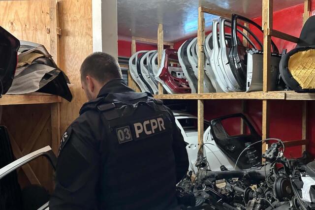 PCPR apreende dezenas de peças veiculares - Foto_ Anderson Martins_Sesp