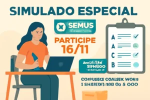 Simulado Especial SEMUS Nova Iguaçu: participe 16/11, 40 questões grátis para treinar antes das provas previstas em 23/11, concurso com 452 vagas e salários até R$ 5.000