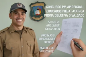 Concurso PM AP Oficial: resultado preliminar da prova objetiva divulgado, recursos até 19 de novembro, 240 vagas em cadastro reserva e salário de R$ 8.381,87