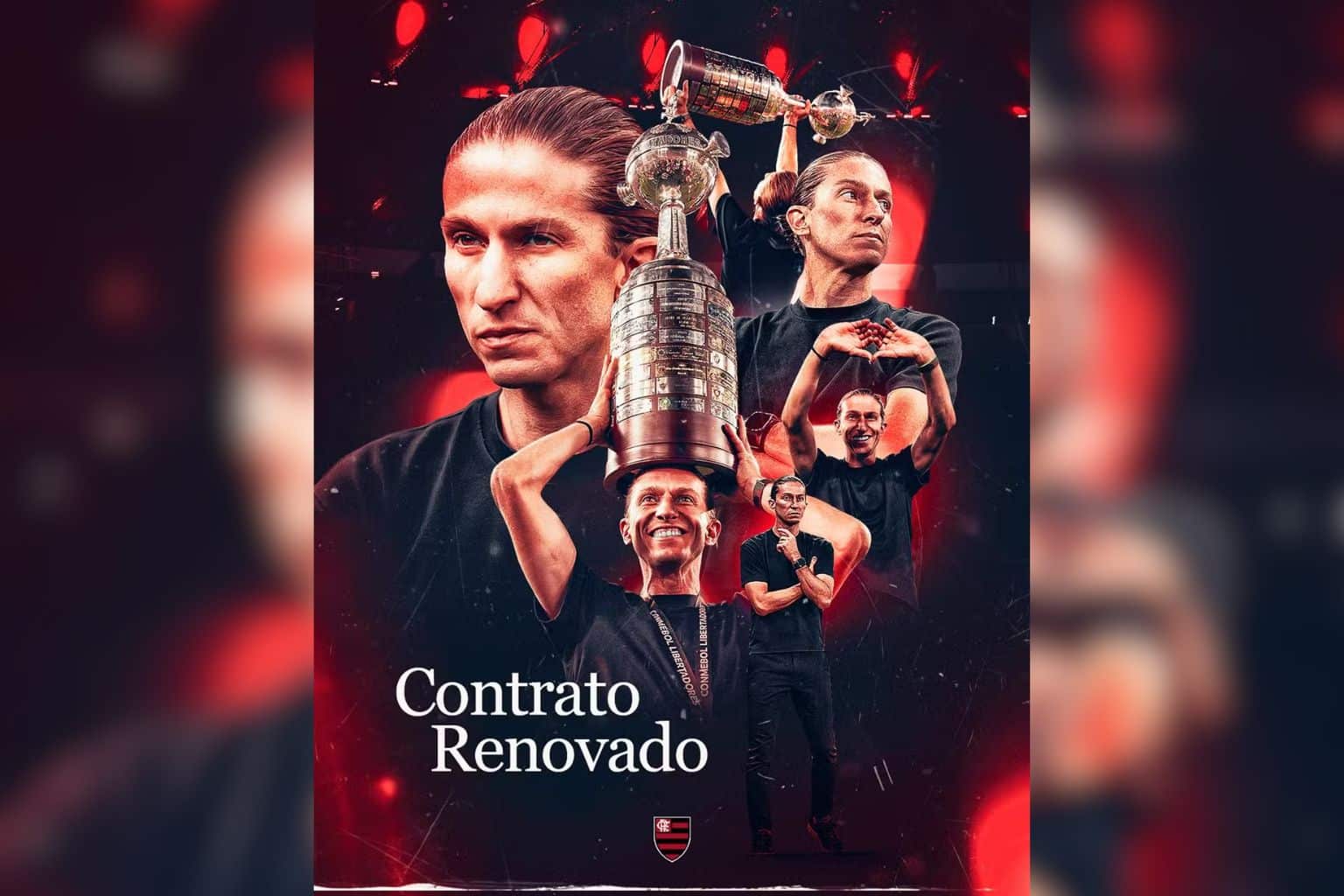 Flamengo anuncia renovação de Filipe Luís — Foto Divulgação Flamengo