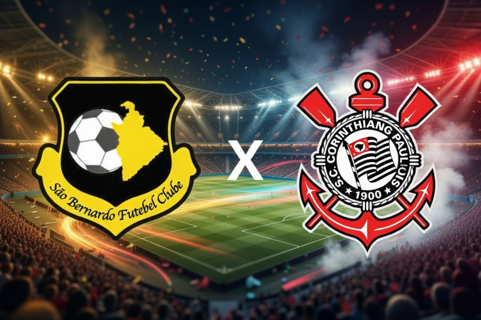 São Bernardo x Corinthians hoje (15): onde assistir ao vivo, horário e escalações pelo Campeonato Paulista 2026