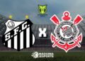Santos x Corinthians hoje pelo Brasileirão 2026 - Arte / Máquina do Esporte