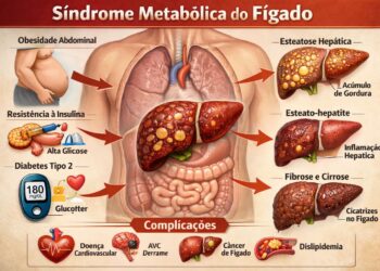 Síndrome Metabólica do Fígado - Arte: A Folha Hoje/ Gabriel Carvalho