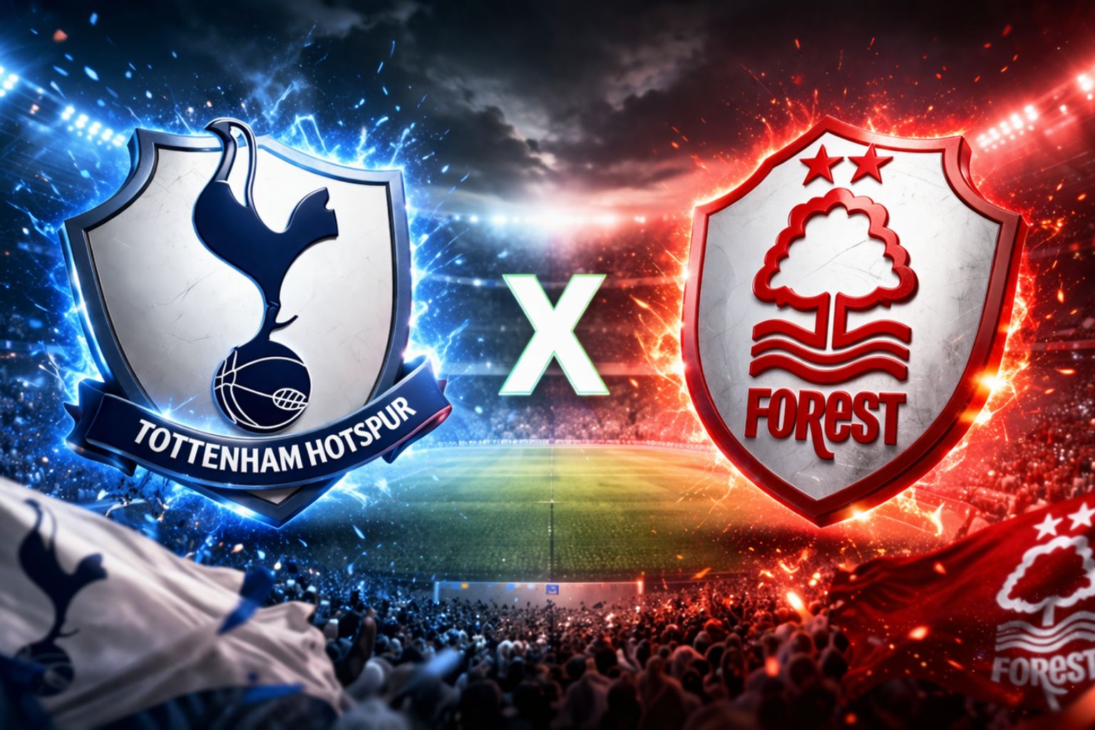 Tottenham x Forest: Escalações confirmadas e Onde Assistir ao Duelo da Premier - Arte: Gabriel Carvalho/A folha Hoje